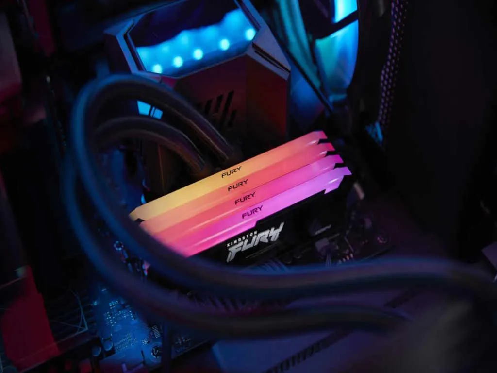 Kingston Memorija KINGSTON 32GB(2x16GB)/DIMM/DDR4/3200MHz/CL16/FURY Beast Slika 3